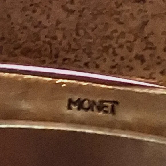 Bangle Bracelets, Monet -- Set of 3 -- 2 3/4" Diam -- Black, Green & Gold Tones - Picture 4 of 11